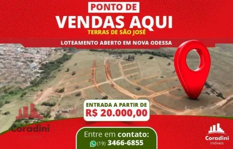 Lote/Terreno à venda, 200m² no Jardim da Alvorada, Nova Odessa