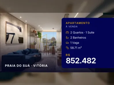 Apartamento com 2 Quartos à venda, 58m² no Praia do Suá, Vitória