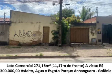 Lote/Terreno à venda, 271m² no Parque Anhanguera, Goiânia