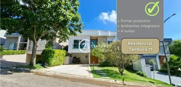 Casa de Condomínio com 4 Quartos à venda, 404m² no Tamboré, Santana de Parnaíba