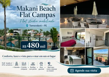 Apartamento com 1 Quarto à venda, 46m² no Tamandaré, Tamandaré