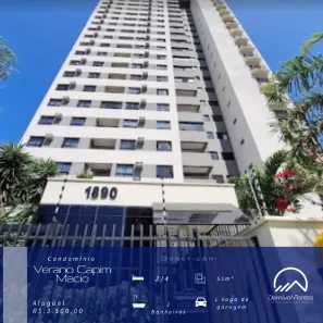 Apartamento com 2 Quartos para alugar, 55m² no Capim Macio, Natal