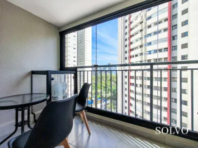Apartamento com 1 Quarto para alugar, 24m² no Cidade Monções, São Paulo