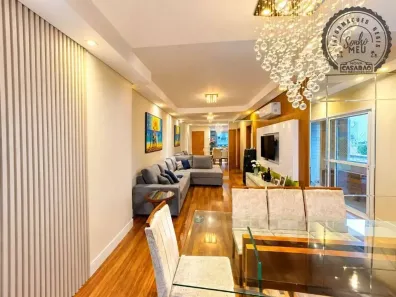 Apartamento com 3 Quartos para alugar, 130m² no Guilhermina, Praia Grande