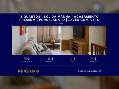 Apartamento com 3 Quartos à venda, 61m² no Jardim Limoeiro, Serra