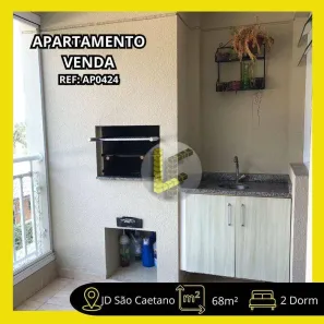 Apartamento com 2 Quartos à venda, 68m² no Mauá, São Caetano do Sul