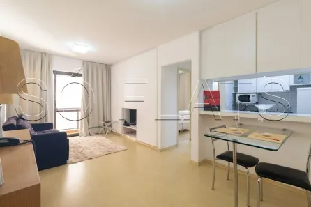 Flat com 1 Quarto para alugar, 40m² no Cerqueira César, São Paulo