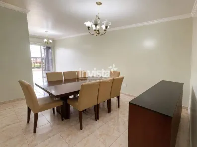 Apartamento com 3 Quartos para alugar, 112m² no Campo Grande, Santos