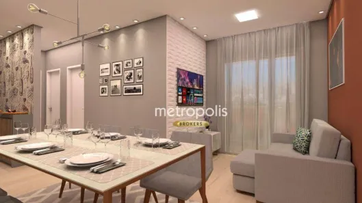 Apartamento com 2 Quartos à venda, 54m² no Vila Humaitá, Santo André
