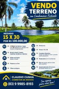 Lote/Terreno à venda, 450m² no Praia de Pitimbu, Pitimbu