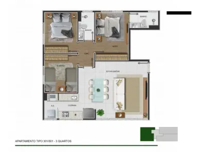 Apartamento com 3 Quartos à venda, 85m² no Funcionários, Belo Horizonte