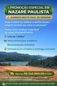Lote/Terreno à venda, 1200m² no Centro, Guararema
