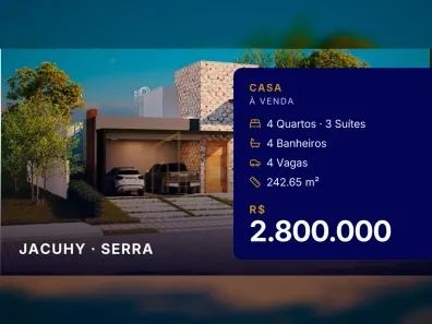Casa com 4 Quartos à venda, 242m² no Jacuhy, Serra