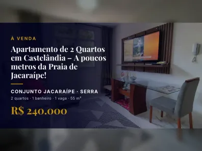 Apartamento com 2 Quartos à venda, 55m² no Conjunto Jacaraípe, Serra