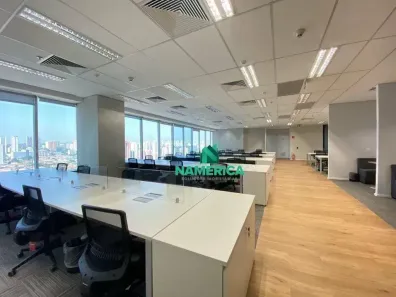 Sala Comercial para alugar, 398m² no Vila São Francisco (Zona Sul), São Paulo