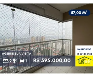 Apartamento com 2 Quartos à venda, 57m² no Jardim Esmeralda, São Paulo