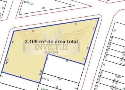 Lote/Terreno à venda, 2109m² no Vila Metalúrgica, Santo André