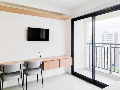 Apartamento com 1 Quarto para alugar, 26m² no Mirandópolis, São Paulo