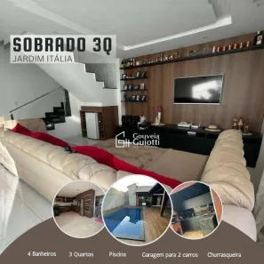 Sobrado com 3 Quartos à venda, 200m² no Residencial Jardim Itália I e II Etapa, Anápolis