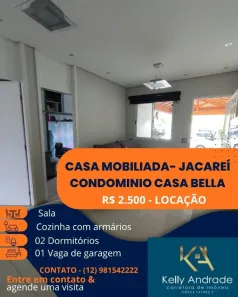 Casa de Condomínio com 2 Quartos para alugar, 70m² no Jardim Marcondes, Jacareí