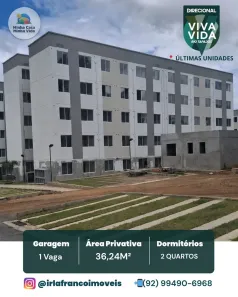 Apartamento com 2 Quartos à venda, 36m² no Tarumã, Manaus