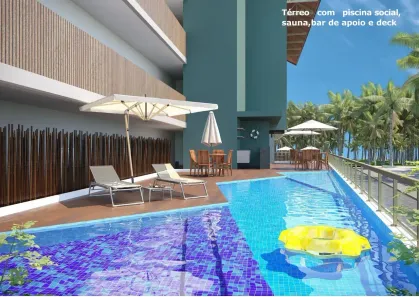 Apartamento com 1 Quarto à venda, 34m² no Porto de Galinhas, Ipojuca