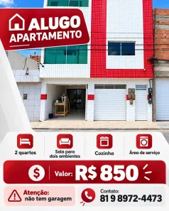 Apartamento com 2 Quartos para alugar, 60m² no Caiuca, Caruaru