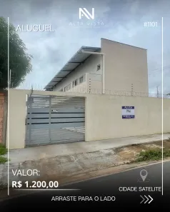 Apartamento com 1 Quarto para alugar, 360m² no Cidade Satélite, Boa Vista