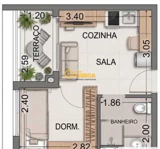 Apartamento com 1 Quarto à venda, 28m² no Jardim da Glória, São Paulo