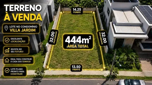 Lote/Terreno à venda, 444m² no Condomínio Residencial Vila Jardim, Cuiabá