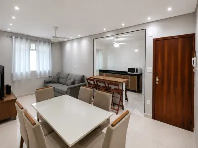 Apartamento com 2 Quartos para alugar, 74m² no Boqueirão, Santos