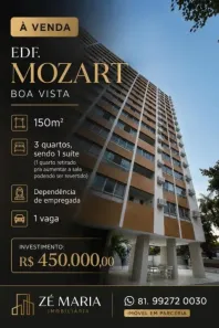 Apartamento com 3 Quartos à venda, 150m² no Boa Vista, Recife