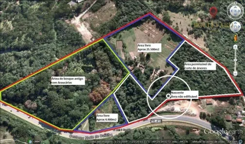 Lote/Terreno à venda, 86000m² no Colônia Antônio Prado, Almirante Tamandaré