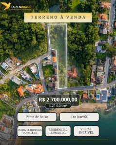 Lote/Terreno à venda, 4214m² no Ponta de Baixo, São José