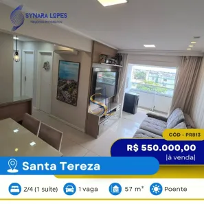 Apartamento com 2 Quartos à venda, 57m² no Luiz Anselmo, Salvador