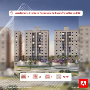 Apartamento com 3 Quartos à venda, 70m² no Terras de Santa Bárbara, Santa Bárbara D'Oeste