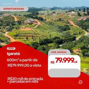 Lote/Terreno à venda, 600m² no Centro, Igaratá
