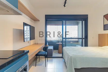 Apartamento com 1 Quarto para alugar, 27m² no Campo Belo, São Paulo