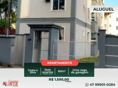 Apartamento com 2 Quartos para alugar, 60m² no Costa e Silva, Joinville