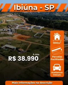 Lote/Terreno à venda, 1000m² no Recreio, Ibiúna