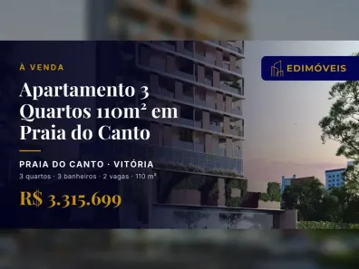 Apartamento com 3 Quartos à venda, 110m² no Praia do Canto, Vitória