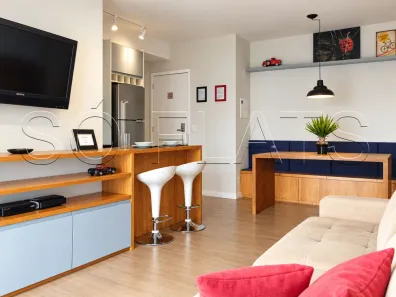 Flat com 1 Quarto à venda, 55m² no Santo Amaro, São Paulo