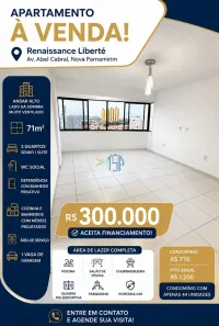 Apartamento com 2 Quartos à venda, 71m² no Nova Parnamirim, Parnamirim
