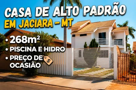 Sobrado com 3 Quartos à venda, 268m² no São Sebastiao, Jaciara