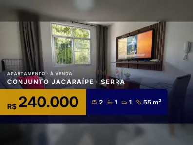 Apartamento com 2 Quartos à venda, 55m² no Conjunto Jacaraípe, Serra