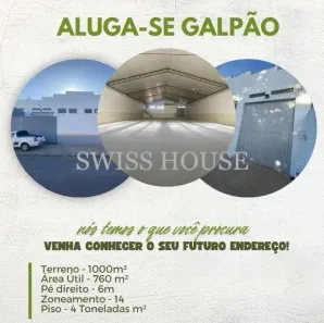Galpão/Depósito/Armazém para alugar, 760m² no Chácaras Campos dos Amarais, Campinas