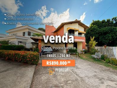 Casa de Condomínio com 5 Quartos à venda, 280m² no Emaús, Parnamirim