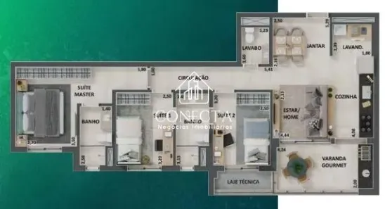 Apartamento com 3 Quartos à venda, 96m² no Morada da Colina, Uberlândia
