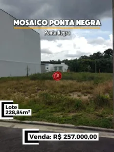 Lote/Terreno à venda, 228m² no Ponta Negra, Manaus