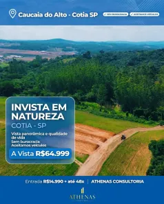 Lote/Terreno à venda, 500m² no Recreio Topázio (Caucaia do Alto), Cotia